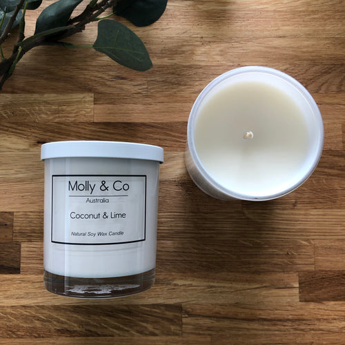 Coconut & Lime soy candle